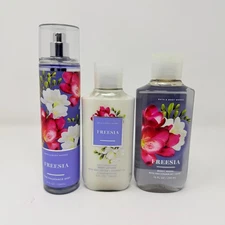 Bath and Body Works FREESIA Mist, Body Lotion & Body Wash *U Choose*