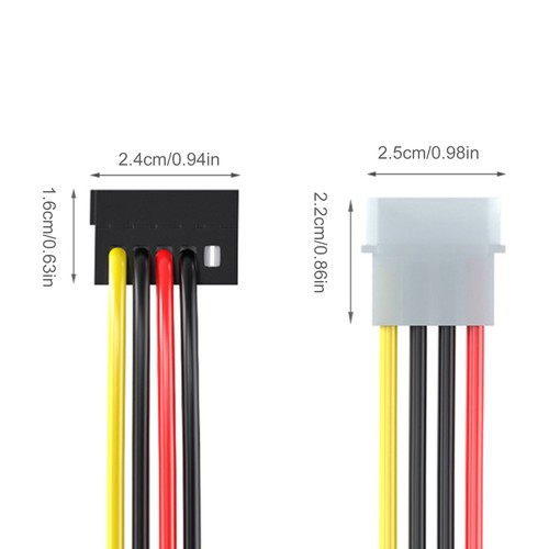 Port Hard Drive Cable Multi-purpose Machine Sata Power Splitter for Pc Server 1 - Afbeelding 6 van 8
