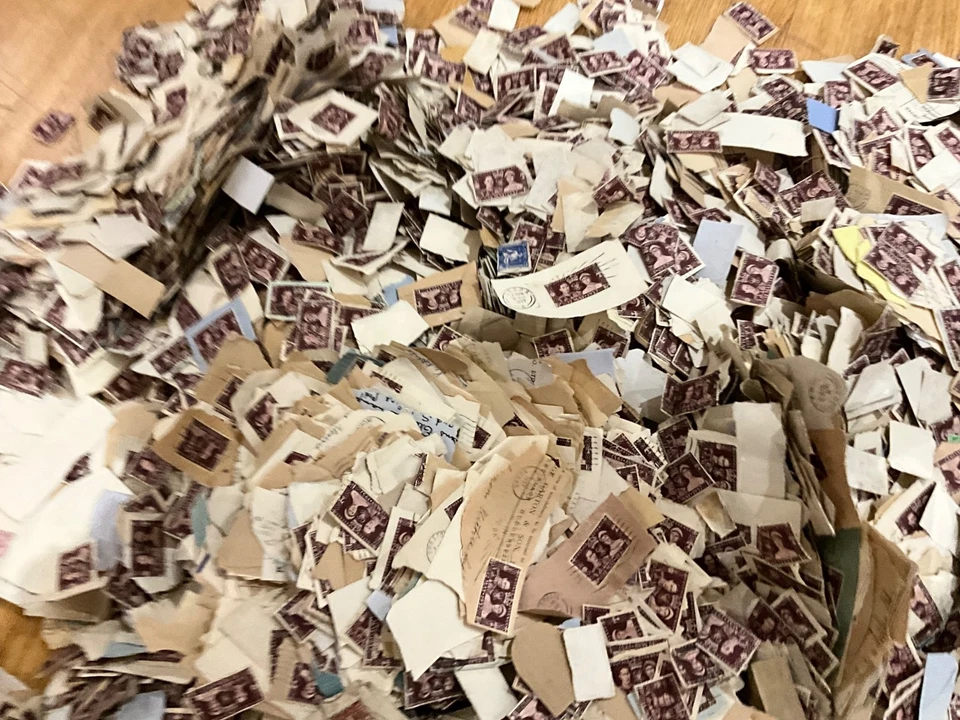 GB 1937 1.1/2d KGVI Coronación 4kg en papel enorme lote Foto 2 de 4