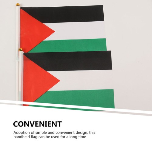 20 Pcs Hand Waving Flag Palestinian Flags Mini Handheld Palestine - Picture 7 of 12