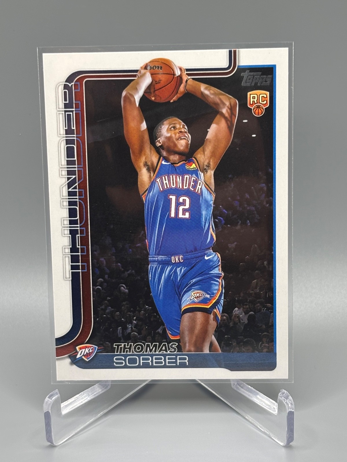 2025-26 Topps Thomas Sorber #215 RC Rookie Oklahoma City Thunder OKC