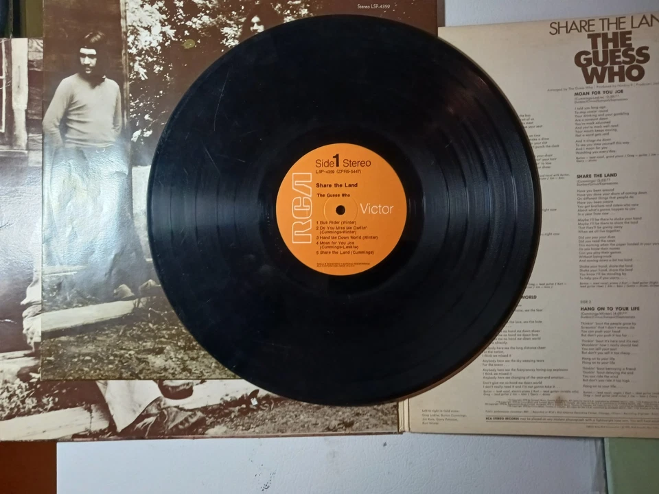 1960's Lot of (9) LPs, Rock GUESS WHO GEORGE HARRISON ROY ORBISON STEVIE WONDER Foto 4 de 4