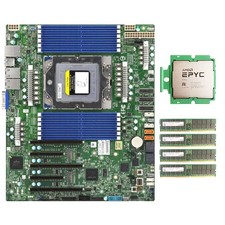 Supermicro H13SSL-N With AMD EPYC Bergamo 9754 CPU 4x16GB 4800MHz RAM