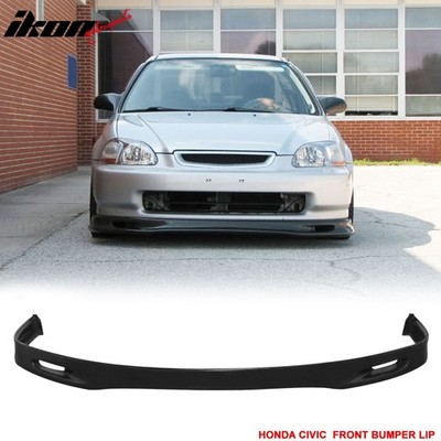 Fits 96-98 Honda Civic EK SPN Style Front Bumper Lip Lower Chin Spoiler PU