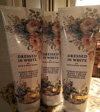Bath And Body Works Dressed In White Body Cream - Lot 3 8oz Each