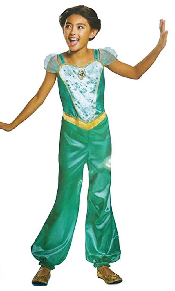 Abito ispirato a Jasmine, costume di Jasmine, abito di Jasmine per bambine, Halloween di Jasmine, costume di Aladdin, abito di Aladdin - Italia
