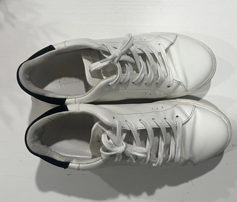 Женские белые кожаные кроссовки на платформе Kurt Geiger London размер 40,5 (США 9,5) - Изображение 2 из 4