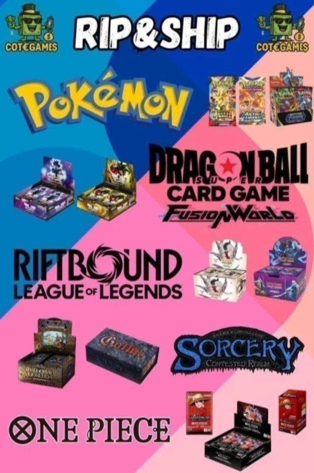 [Live] Sbustiamo [Rip&Ship] Tutti i TCG 👀Pokemon👀One Piece👀LOL👀DBS👀YGO