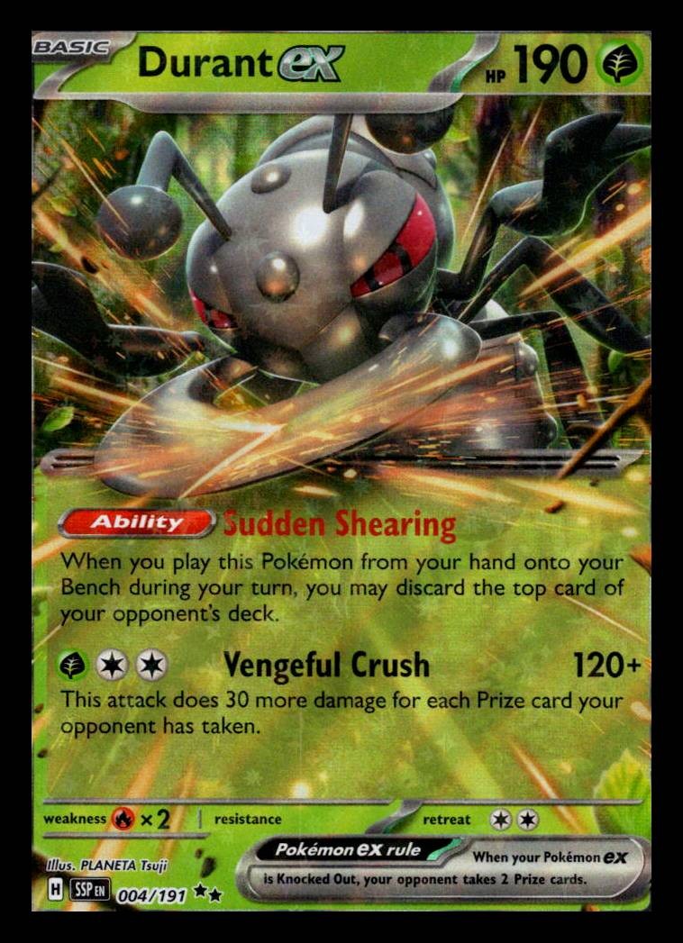 Durant ex Holo Double Rare SV08: Surging Sparks 004/191 LP