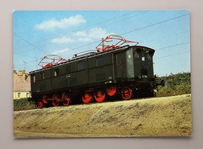 Postkarte AK - Güterzugelektrolokomotive E 77 10, Verkehrsmuseum Dresden, 1981
