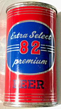 RARE Chicago Extra Select 82 All-Original Flat Top Beer Can, Atlantic Brewing IL
