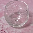 Vintage Hand Cut Crystal Glass Tumbler Floral Etched Bowl Candle Holder Clear — photo 4
