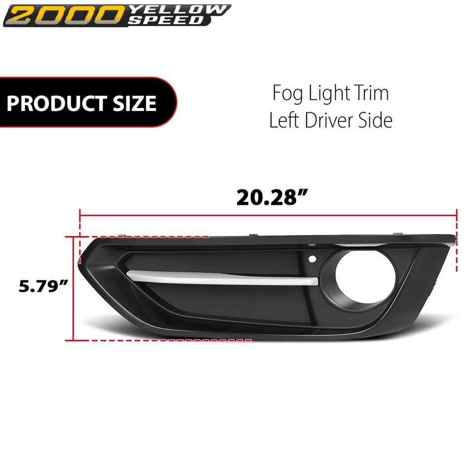 Fog Light Trim Lamp Front Driver Left Side Fit For 2014-2020 BMW 228i 230i Foto 3 de 4