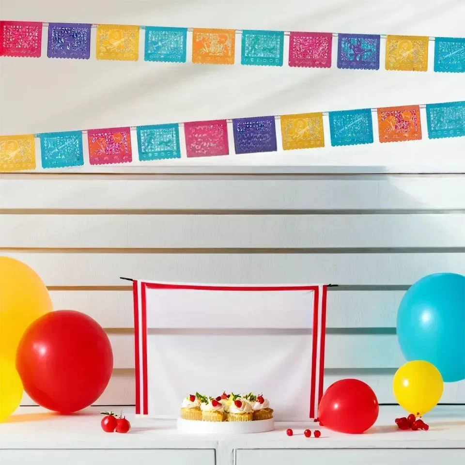 Banner bloque fiesta coco Disney (8 pies) - papel multicolor, perfecto para celebraciones Foto 3 de 3