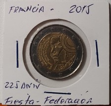 Moneda De Dos Euros De Francia Circulada.Año 2015