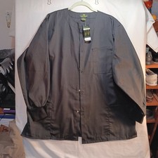 Natural Uniforms Scrub Jacket Black Size Large New With Tags