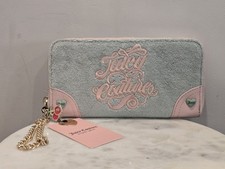 Juicy Couture Dream Juicy LG Crystal Sage Blue Bling Wallet NWT 