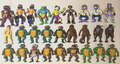 AUSWAHL: vintage TEENAGE MUTANT NINJA TURTLES Acton Figur TMNT PLAYMATES Rarity