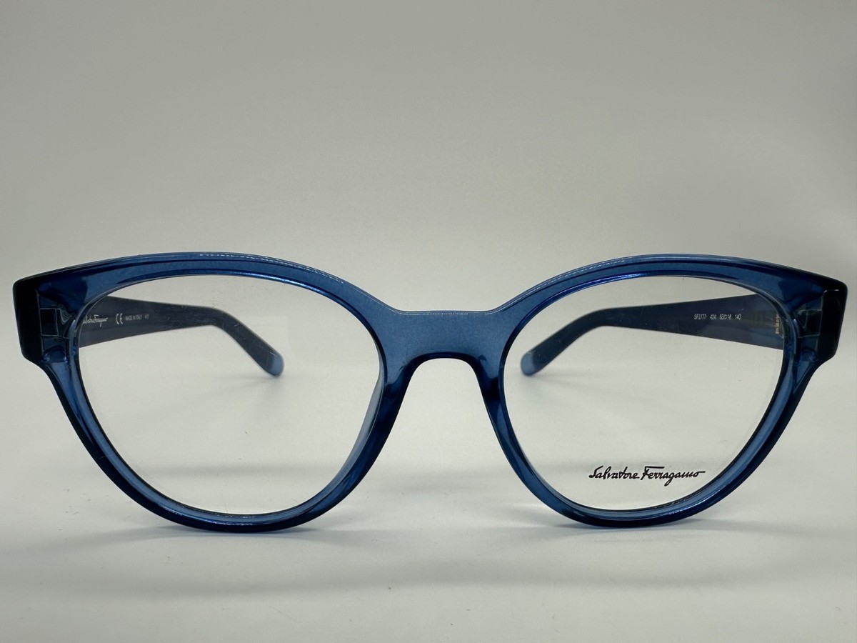 Salvatore Ferragamo Eyeglasses Blue Floral SF2777 424 53-18 