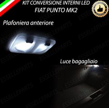 KIT FULL LED INTERNI PUNTO MK2 II RESTYLING ANTERIORE  + BAGAGLIAIO 6000K