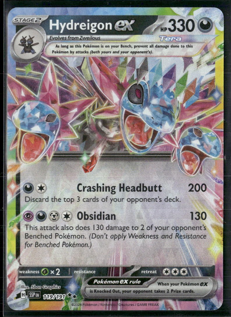 Hydreigon ex - Holo Double Rare SV08: Surging Sparks 119/191 NM