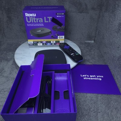 Roku Ultra LT 4K HDR Streaming Player Voice Remote Dolby Vision Ethernet WiFi