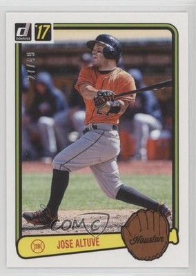 2017 Panini Donruss Retro 1983 Aqueous Test 27/49 Jose Altuve #RV-13 1j2