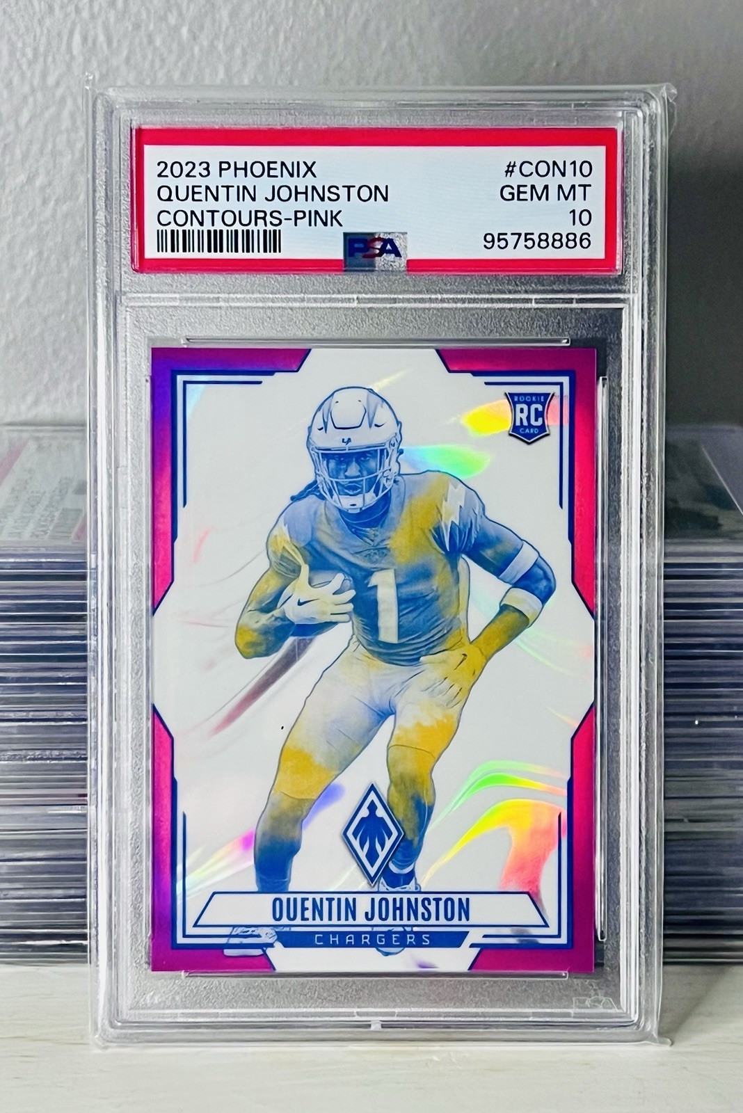 Quentin Johnston Panini Phoenix Contours #CON10 Pink