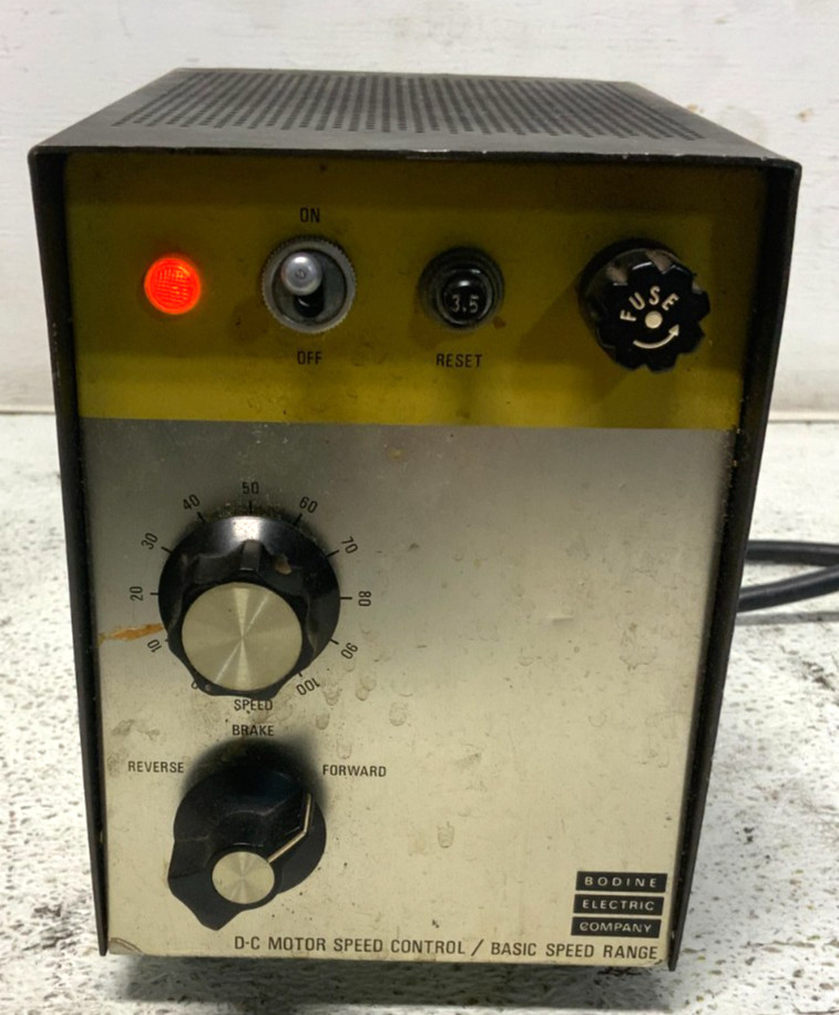 Bodine Electric ASH-400 DC Motor Adjustable Speed Control 115V 3.4A 50/60HZ 264G
