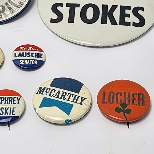 Vintage 1960s Political Pinback Buttons Lot MLK Nixon Wallace McCarthy Stokes - Picture 11 of 20