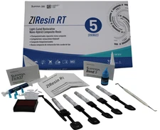 ZIResin RT Nanohybrid Composite Resin System Dental Kit 5 syr 4g, Nit Spatula.