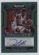 2022 Panini Prizm Draft Picks College Penmanship Green David McCormack Auto nd3