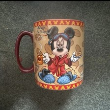 Tazza Caffè Disney Tema Mattina Accappatoio Caffè Chicchi Rosso Interno Tazza Ceramica