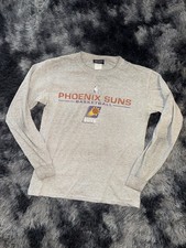 Phoenix Suns Vintage Long Sleeve Medium Gray NBA Official Merchandise READ