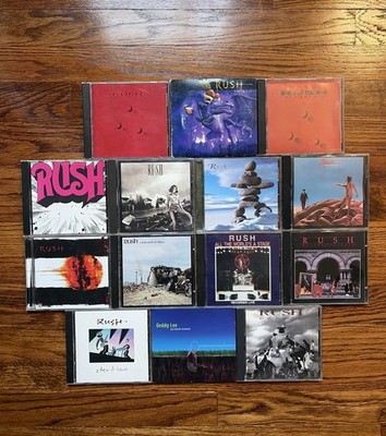 Huge Lot 14 RUSH CD Classic PROG Rock Rare Promo Rush In Rio Geddy Lee Presto