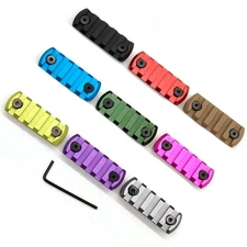 Aluminum 5 Slot Keymod Rail Section Picatinny Mount Adapter Rail Segment 9 Color