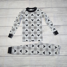 4 Hanna Andersson/Disney Mickey Mouse Plaid Long John Pajama