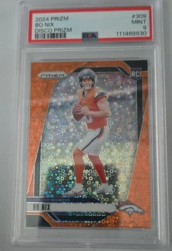 2024 Panini Prizm - Rookies Bo Nix #309 Disco Prizm (RC)