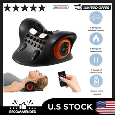 Neck Hugterra Massager 2026, Neck and Shoulder Relaxer with Heat, 3 Modes, Porta