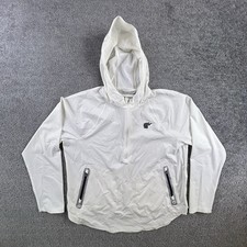 Peter Millar 1/4 Zip Golf Windbreaker YOUTH Large Pullover Lightweight White