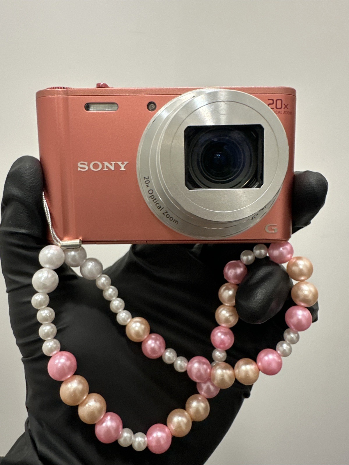 Sony Cyber shot DSC-WX350 Digital Camera 18.2MP 20x Zoom RARE Pink Fantastic Con