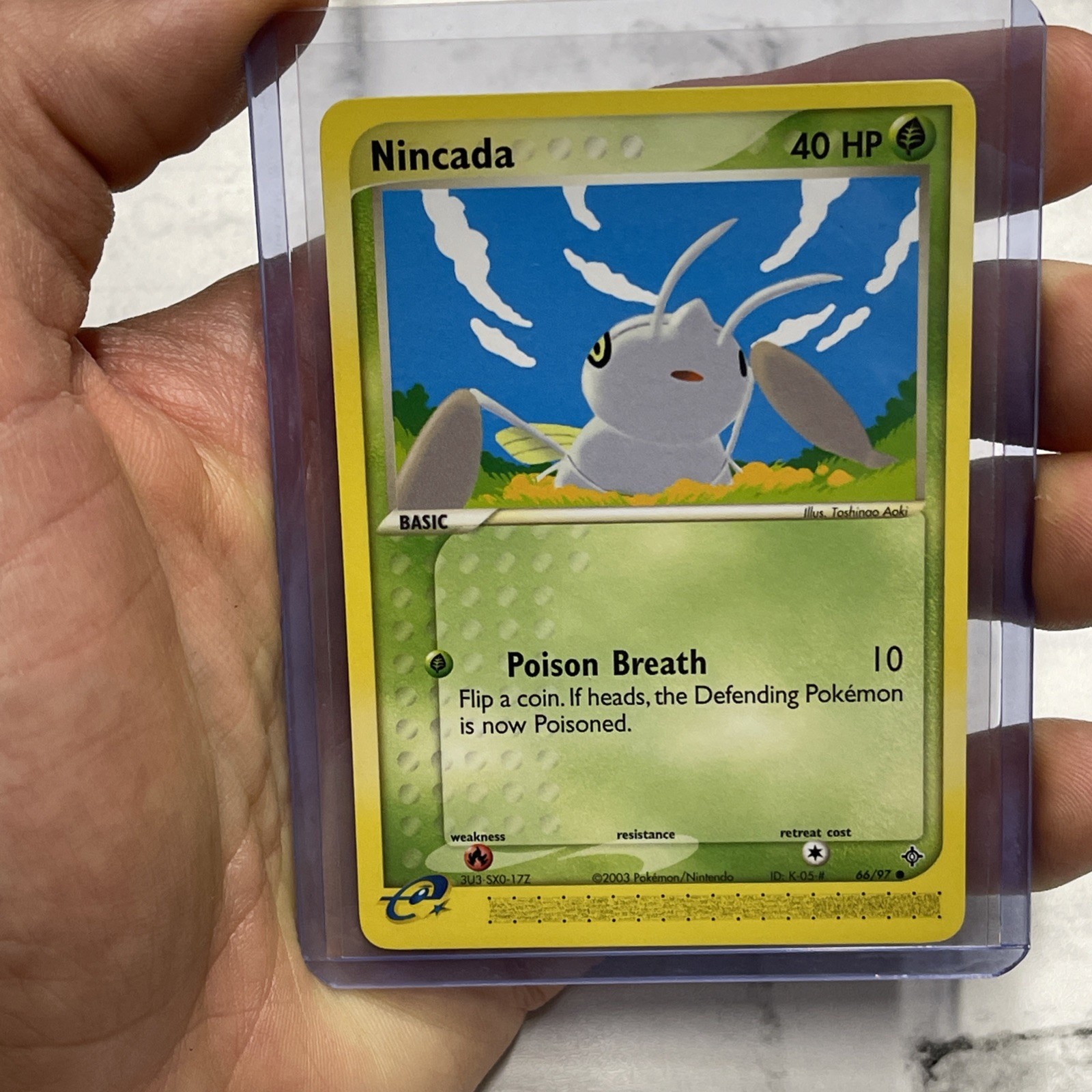 Pokemon Nincada 66/97 E-Reader Card EX Dragon (2003) NM/MT Vintage Common TCG