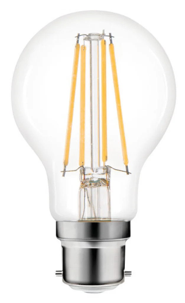 Clear 3.8w Filament LED GLS Non Dimmable 2700K B22 806lm =60w Integral