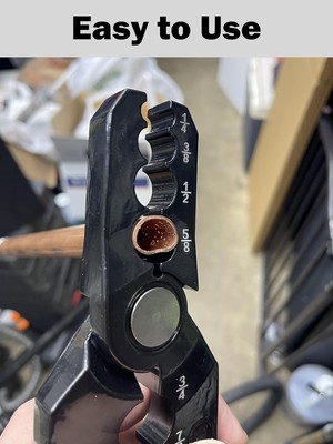 Manual Copper Tube Rounder Pliers - 6 Hole Tool For Repairing 1/4" To 7/8" Flattened Pipes (Copper, Aluminum, Thin Iron)