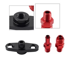 Fuel Pressure Regulator Adapter Kit w/ 1/8" NPT Fittings For Toyota For Nissan