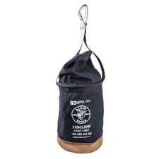 Canvas Bucket,Flame-Resistant,Top Closing,12-Inch