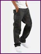 Casual Jogger Pants Relaxed Fit Cargo Pants Drawstring Sweatpants