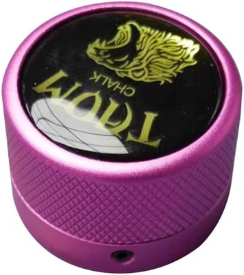 TAOM Pool Chalk Holder Round Shaped Practical Tool Billiards Pink holder 