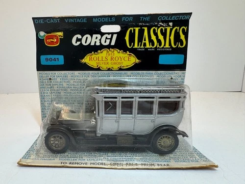 Vintage Corgi Classics 1:43 1912 Rolls Royce Silver Ghost Diecast Model Car 9041