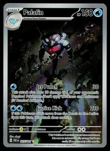 Palafin 225/091 Paldean Fates Illustration Rare Holo